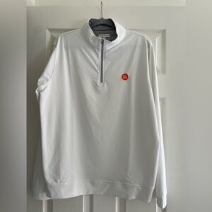 White Quarter-Zip Pullover with Champions Retreat Golf Logo.